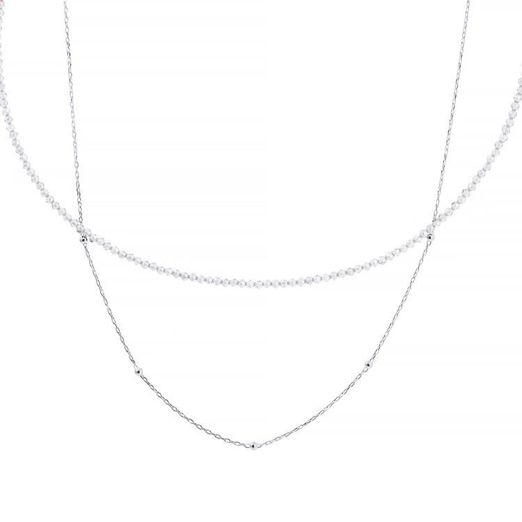 Колье ELEMENT 47 из серебра 925 пробы с лабрадор 10506N-YG_KL_LB_001_WG