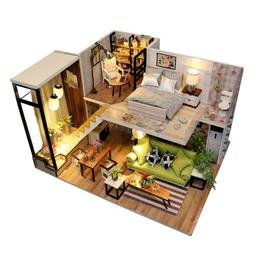 Интерьерный конструктор румбокс 26.1*20.1*16.6 см DIY House "Двухэтажный лофт" (M030-BOX)