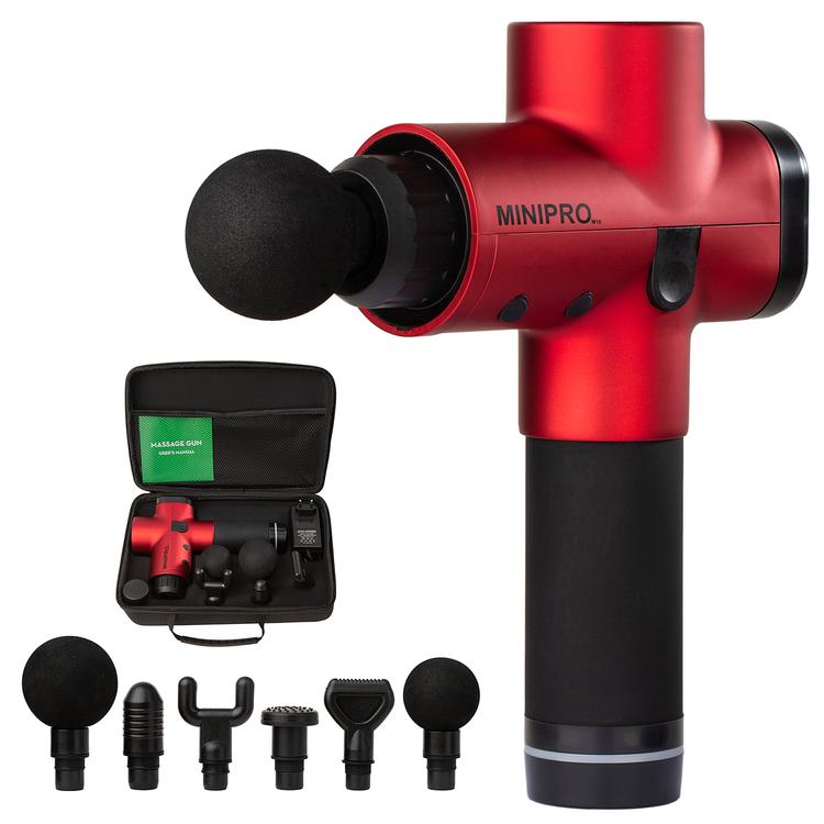 Wind Rose MIniPro Quadro, перкуссионный массажер, Красный