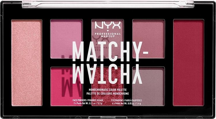 NYX Professional Makeup Matchy-Matchy Monochromatic Color Palette Палетка для макияжа глаз и лица, оттенок 05, Berry Mauve
