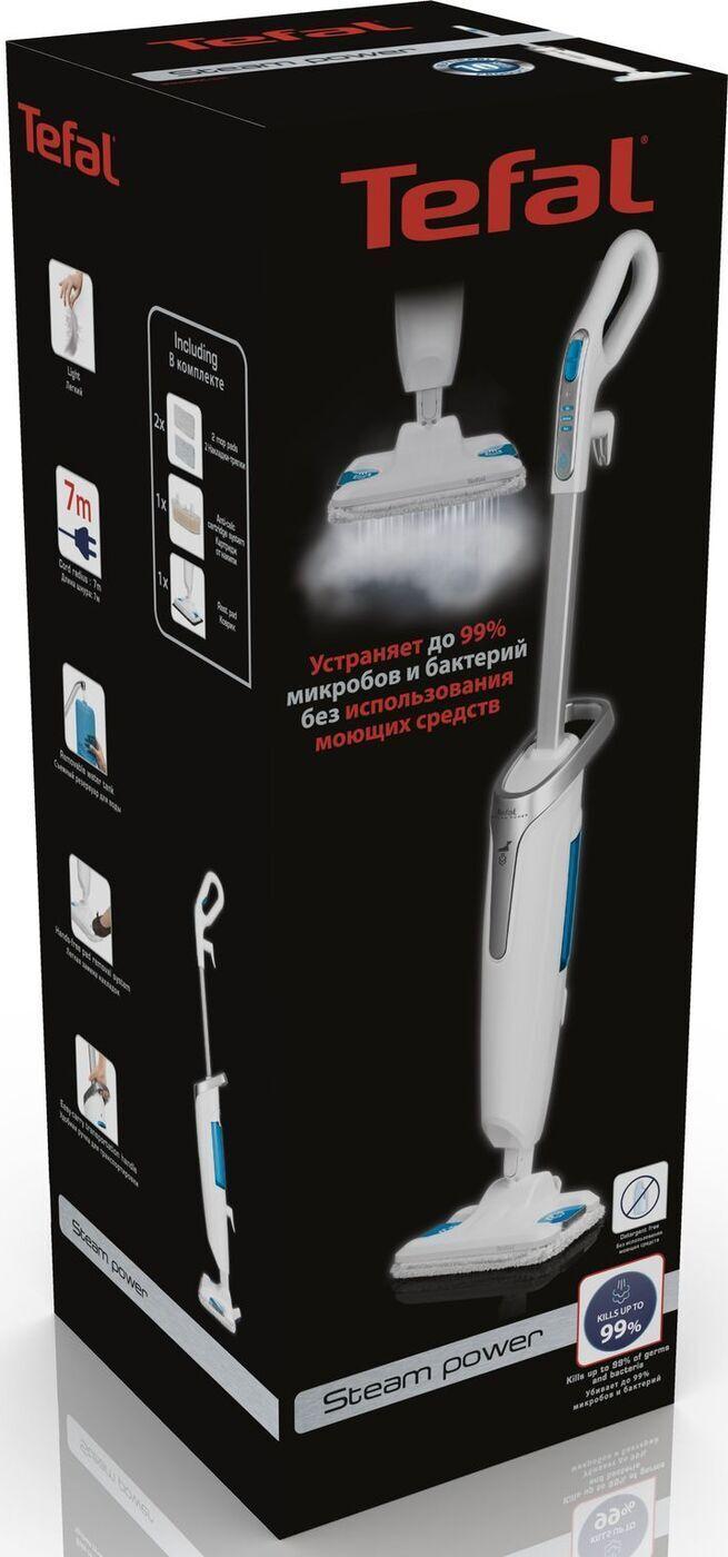 Паровая швабра Tefal VP6557RH, белый, серебристый