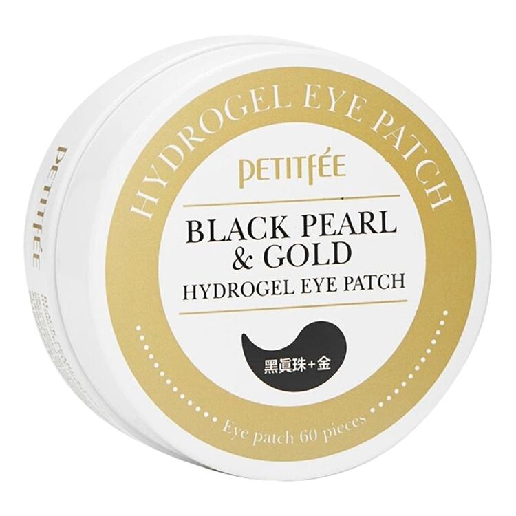 PETITFEE Восстанавливающие патчи для глаз Black Pearl&Gold Hydrogel, 60 шт