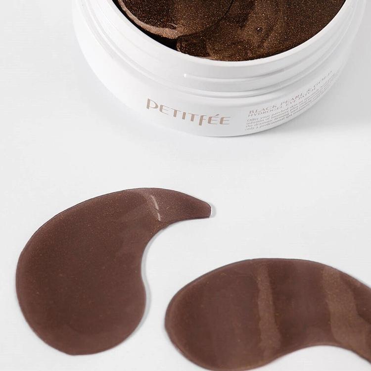 PETITFEE Восстанавливающие патчи для глаз Black Pearl&Gold Hydrogel, 60 шт