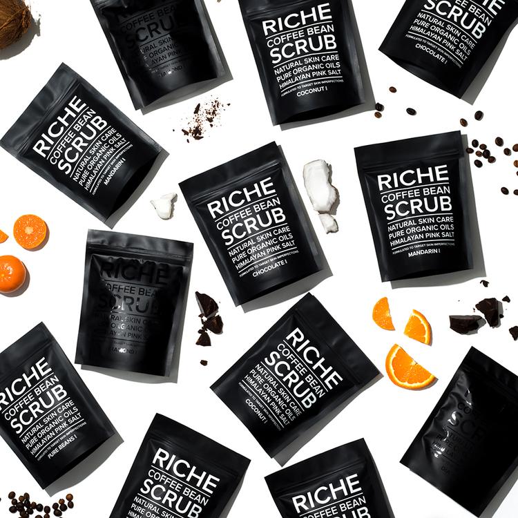 RICHE Кофейный антицеллюлитный скраб Mandarin, 250 гр