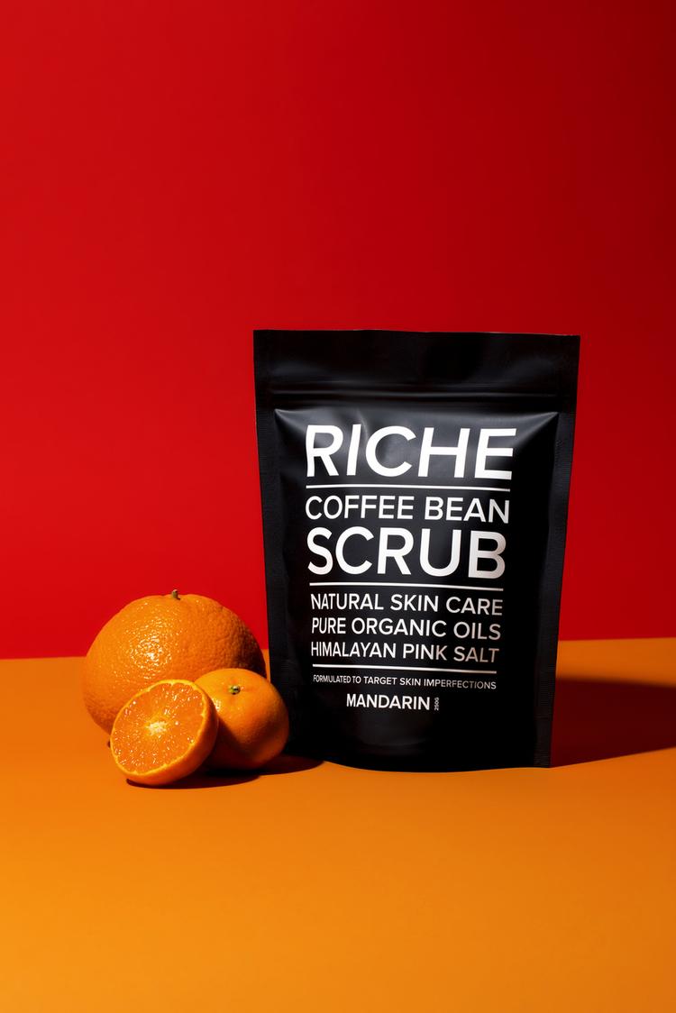 RICHE Кофейный антицеллюлитный скраб Mandarin, 250 гр