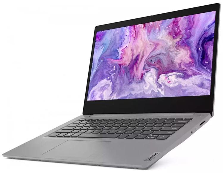 14" Ноутбук Lenovo IdeaPad 314ITL6 (1920x1080, Intel Pentium Gold 2 ГГц, RAM 8 ГБ, SSD 256 ГБ, без ОС), 82H7009QRK, арктический серый