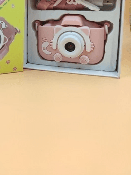 Детский фотоаппарат игрушка 3 в 1/ Детский цифровой фотоаппарат с селфи камерой Котик (Котенок)