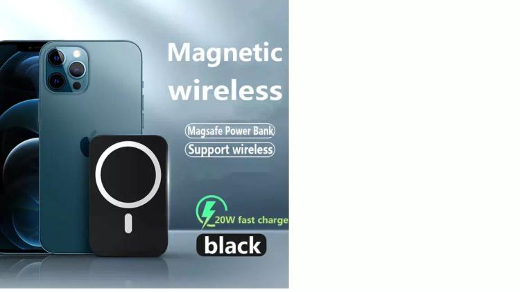 Портативный сверхтонкий внешний аккумулятор с беспроводной зарядкой magsafing powerbank беспроводное зарядное устройство зарядка MagSafe для Apple IPhone 13,Apple IPhone 12, IPhone 12 Pro, IPhone 12 Pro Max, IPhone 12 Mi