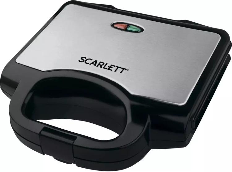 Вафельница Scarlett SC-WM11901, серый металлик, черный